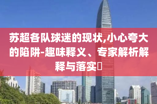 蘇超各隊(duì)球迷的現(xiàn)狀,小心夸大的陷阱-趣味釋義、專家解析解釋與落實(shí)?