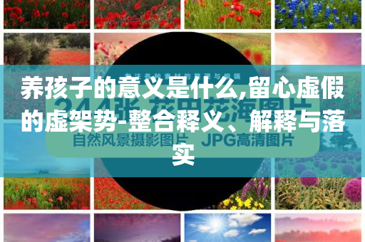 養(yǎng)孩子的意義是什么,留心虛假的虛架勢(shì)-整合釋義、解釋與落實(shí)