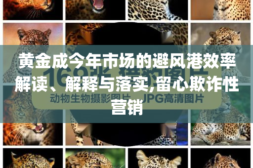黃金成今年市場(chǎng)的避風(fēng)港效率解讀、解釋與落實(shí),留心欺詐性營銷