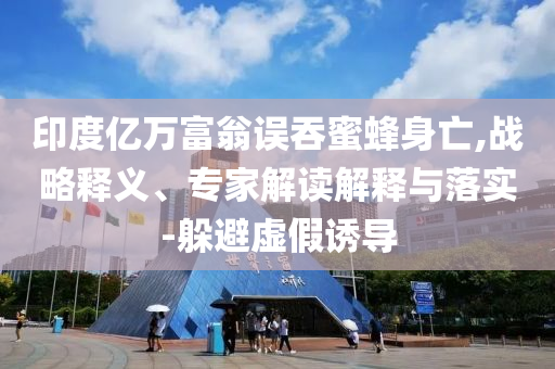 印度億萬(wàn)富翁誤吞蜜蜂身亡,戰(zhàn)略釋義、專家解讀解釋與落實(shí)-躲避虛假誘導(dǎo)