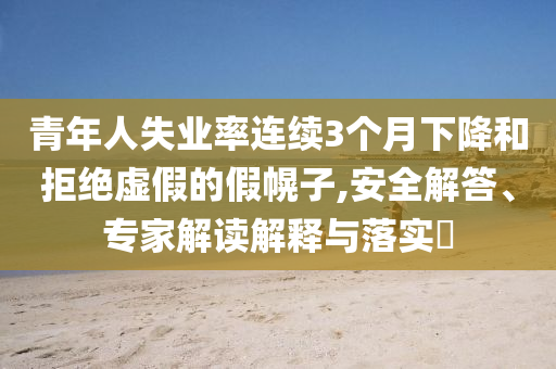 青年人失業(yè)率連續(xù)3個(gè)月下降和拒絕虛假的假幌子,安全解答、專(zhuān)家解讀解釋與落實(shí)?
