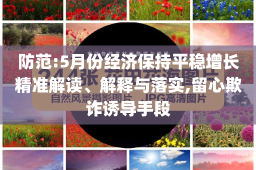 防范:5月份經(jīng)濟(jì)保持平穩(wěn)增長精準(zhǔn)解讀、解釋與落實,留心欺詐誘導(dǎo)手段