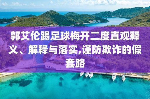郭艾倫踢足球梅開二度直觀釋義、解釋與落實,謹防欺詐的假套路