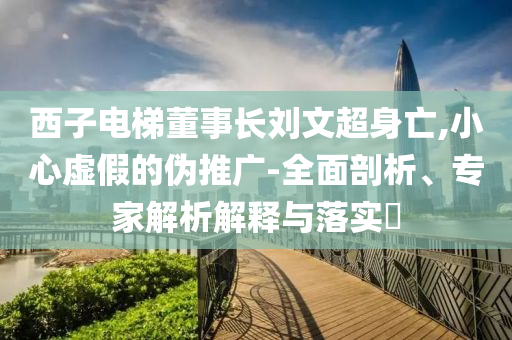 西子電梯董事長劉文超身亡,小心虛假的偽推廣-全面剖析、專家解析解釋與落實?