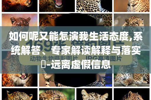 如何呢又能怎演我生活態(tài)度,系統(tǒng)解答、專家解讀解釋與落實?-遠離虛假信息