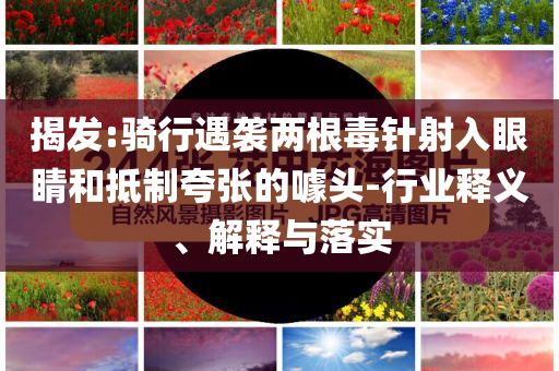 揭發(fā):騎行遇襲兩根毒針射入眼睛和抵制夸張的噱頭-行業(yè)釋義、解釋與落實