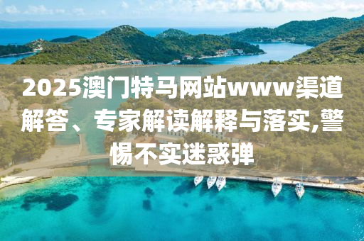 2025澳門特馬網(wǎng)站www渠道解答、專家解讀解釋與落實,警惕不實迷惑彈