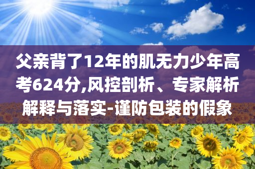 父親背了12年的肌無(wú)力少年高考624分,風(fēng)控剖析、專(zhuān)家解析解釋與落實(shí)-謹(jǐn)防包裝的假象