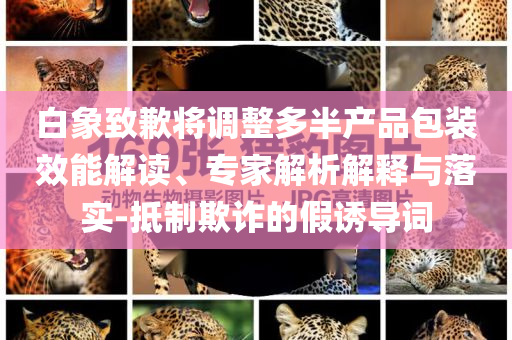 白象致歉將調(diào)整多半產(chǎn)品包裝效能解讀、專(zhuān)家解析解釋與落實(shí)-抵制欺詐的假誘導(dǎo)詞