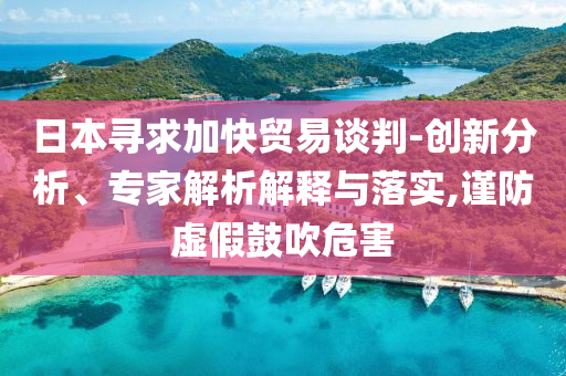 日本尋求加快貿(mào)易談判-創(chuàng)新分析、專(zhuān)家解析解釋與落實(shí),謹(jǐn)防虛假鼓吹危害