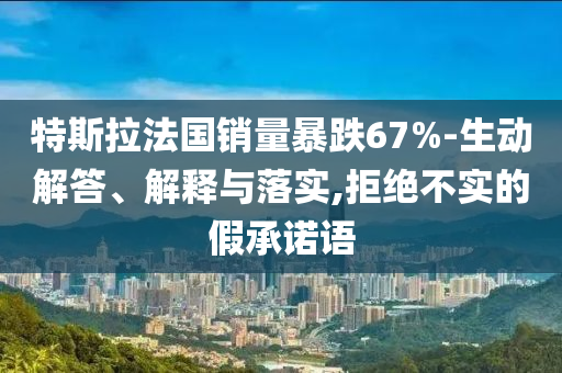特斯拉法國銷量暴跌67%-生動解答、解釋與落實,拒絕不實的假承諾語