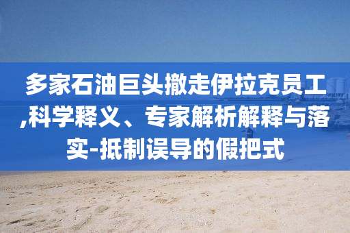 多家石油巨頭撤走伊拉克員工,科學釋義、專家解析解釋與落實-抵制誤導的假把式