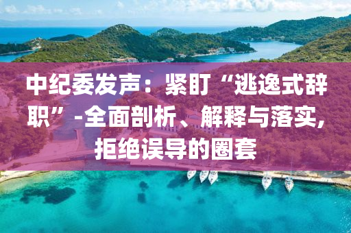 中紀(jì)委發(fā)聲：緊盯“逃逸式辭職”-全面剖析、解釋與落實(shí),拒絕誤導(dǎo)的圈套