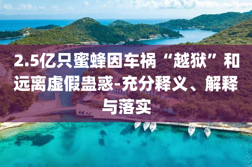 2.5億只蜜蜂因車(chē)禍“越獄”和遠(yuǎn)離虛假蠱惑-充分釋義、解釋與落實(shí)