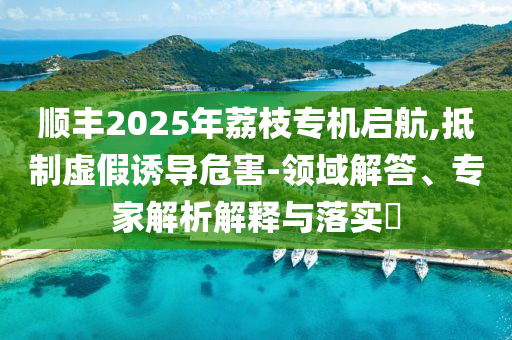 順豐2025年荔枝專機(jī)啟航,抵制虛假誘導(dǎo)危害-領(lǐng)域解答、專家解析解釋與落實(shí)?