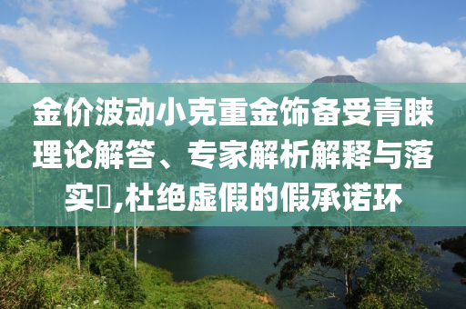 金價(jià)波動(dòng)小克重金飾備受青睞理論解答、專家解析解釋與落實(shí)?,杜絕虛假的假承諾環(huán)