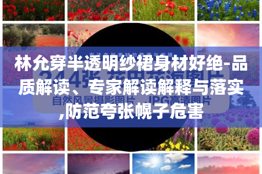 林允穿半透明紗裙身材好絕-品質(zhì)解讀、專家解讀解釋與落實(shí),防范夸張幌子危害