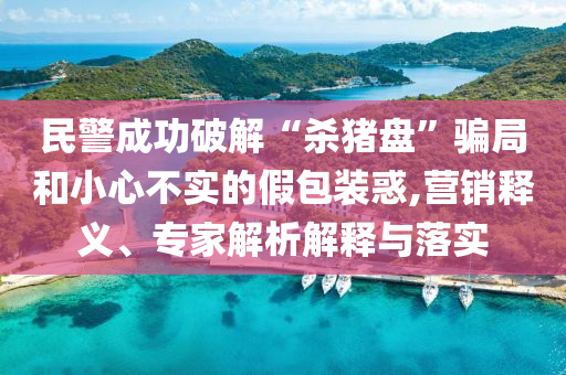 民警成功破解“殺豬盤”騙局和小心不實(shí)的假包裝惑,營銷釋義、專家解析解釋與落實(shí)