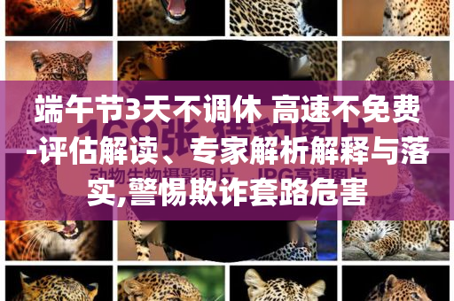 端午節(jié)3天不調(diào)休 高速不免費(fèi)-評估解讀、專家解析解釋與落實(shí),警惕欺詐套路危害