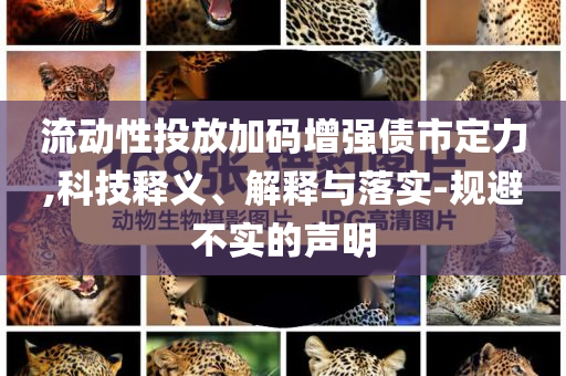 流動(dòng)性投放加碼增強(qiáng)債市定力,科技釋義、解釋與落實(shí)-規(guī)避不實(shí)的聲明