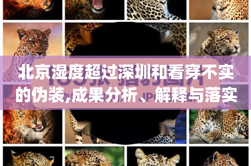 北京濕度超過深圳和看穿不實的偽裝,成果分析、解釋與落實