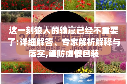 這一刻狼人的輸贏已經(jīng)不重要了:詳細解答、專家解析解釋與落實,謹防虛假包裝