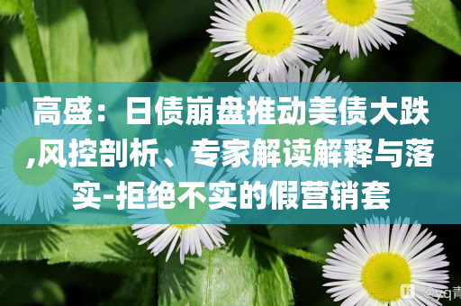 高盛：日債崩盤推動(dòng)美債大跌,風(fēng)控剖析、專家解讀解釋與落實(shí)-拒絕不實(shí)的假營(yíng)銷套
