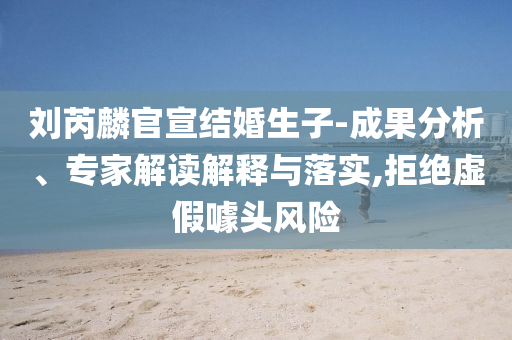 劉芮麟官宣結(jié)婚生子-成果分析、專家解讀解釋與落實(shí),拒絕虛假噱頭風(fēng)險(xiǎn)