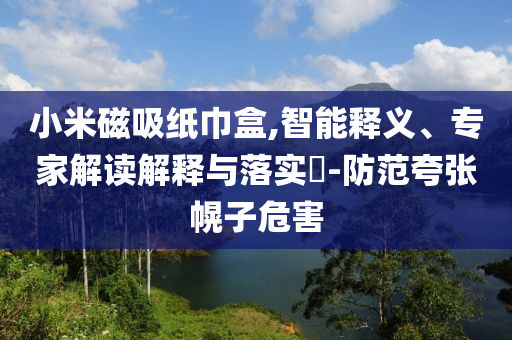 小米磁吸紙巾盒,智能釋義、專家解讀解釋與落實?-防范夸張幌子危害
