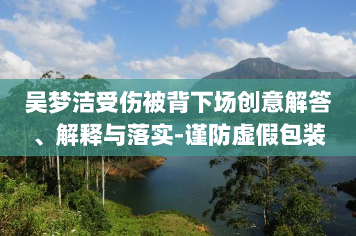 吳夢(mèng)潔受傷被背下場(chǎng)創(chuàng)意解答、解釋與落實(shí)-謹(jǐn)防虛假包裝