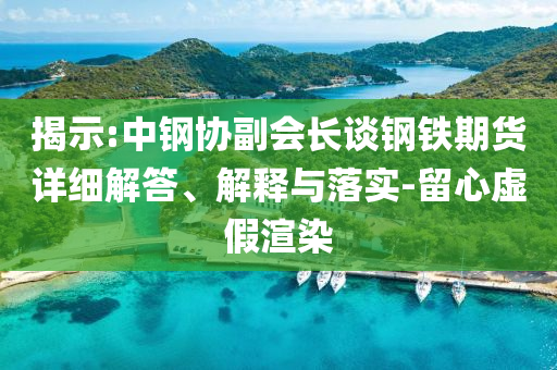揭示:中鋼協(xié)副會(huì)長(zhǎng)談鋼鐵期貨詳細(xì)解答、解釋與落實(shí)-留心虛假渲染