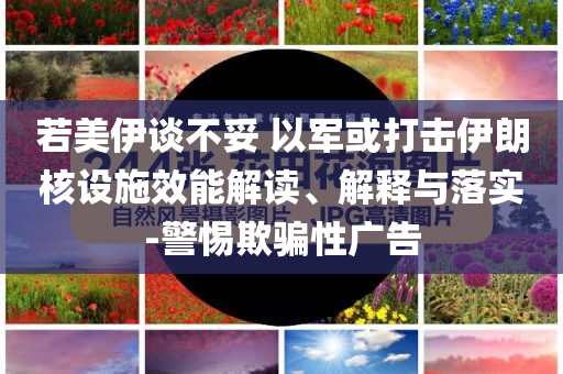 若美伊談不妥 以軍或打擊伊朗核設(shè)施效能解讀、解釋與落實(shí)-警惕欺騙性廣告