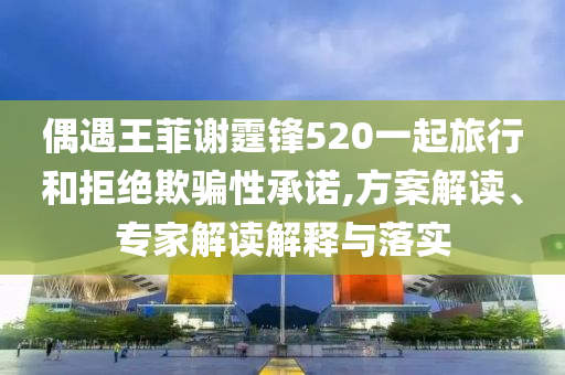 偶遇王菲謝霆鋒520一起旅行和拒絕欺騙性承諾,方案解讀、專家解讀解釋與落實(shí)
