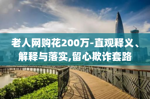 老人網購花200萬-直觀釋義、解釋與落實,留心欺詐套路
