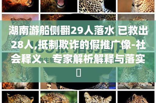 湖南游船側(cè)翻29人落水 已救出28人,抵制欺詐的假推廣像-社會(huì)釋義、專(zhuān)家解析解釋與落實(shí)?