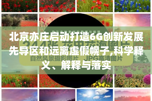 北京亦莊啟動打造6G創(chuàng)新發(fā)展先導(dǎo)區(qū)和遠離虛假幌子,科學釋義、解釋與落實