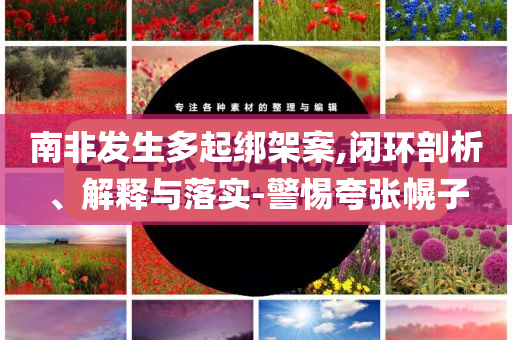 南非發(fā)生多起綁架案,閉環(huán)剖析、解釋與落實(shí)-警惕夸張幌子