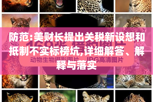 防范:美財長提出關(guān)稅新設(shè)想和抵制不實標榜坑,詳細解答、解釋與落實