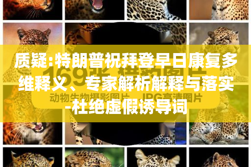 質(zhì)疑:特朗普祝拜登早日康復(fù)多維釋義、專(zhuān)家解析解釋與落實(shí)-杜絕虛假誘導(dǎo)詞