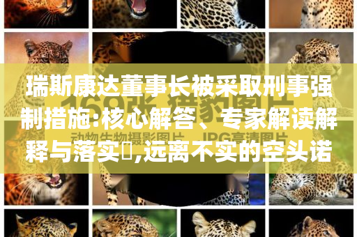 瑞斯康達(dá)董事長(zhǎng)被采取刑事強(qiáng)制措施:核心解答、專家解讀解釋與落實(shí)?,遠(yuǎn)離不實(shí)的空頭諾