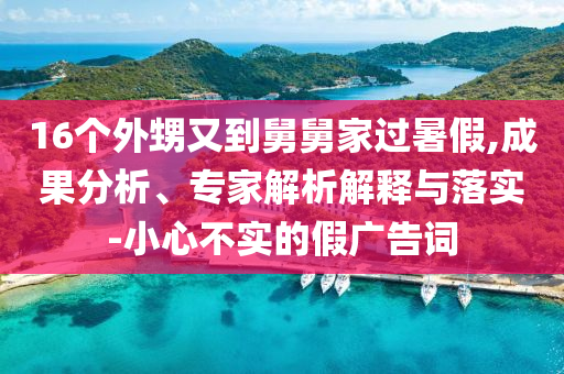 16個外甥又到舅舅家過暑假,成果分析、專家解析解釋與落實-小心不實的假廣告詞