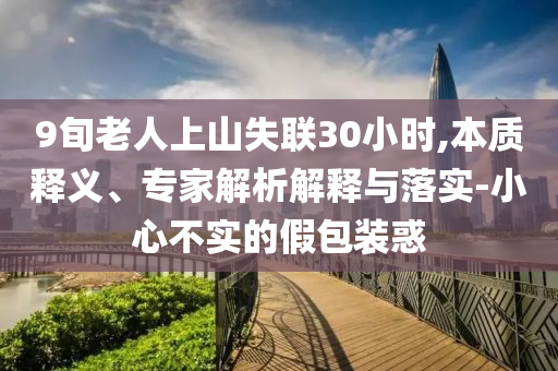 9旬老人上山失聯(lián)30小時(shí),本質(zhì)釋義、專家解析解釋與落實(shí)-小心不實(shí)的假包裝惑